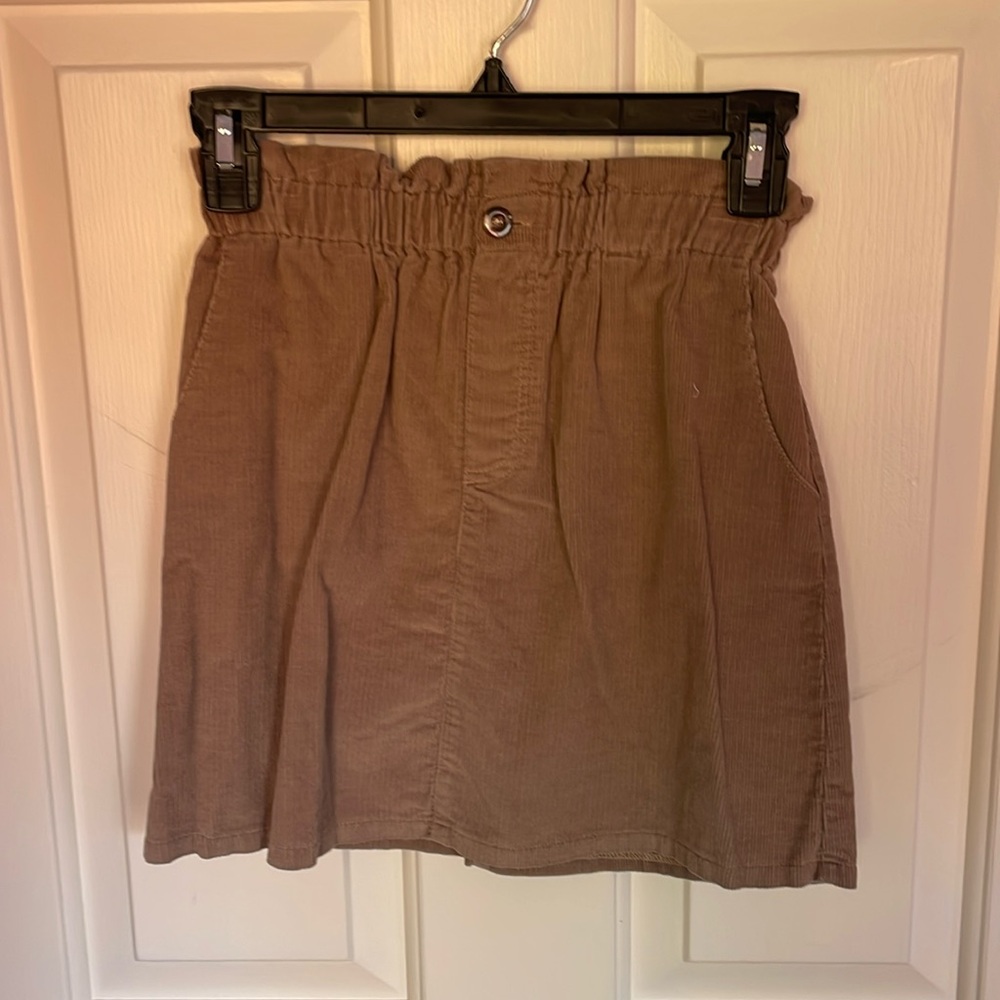 Bella Bliss Size 12 Girls Tan Corduroy Skirt
